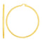 14k Yellow Gold Polished Large Round Hoop Earrings